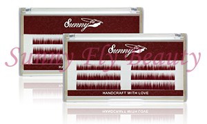 100% Siberian Mink Eyebrow Extensions ME08 (Ruby Red)