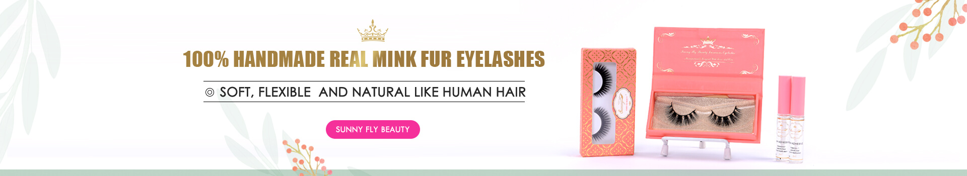 Handmade Siberian Mink Fur Eyelashes MF104
