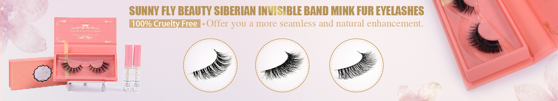 Invisible Band Mink Lashes MT23