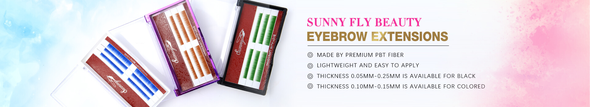 Synthetic Fiber Eyebrow Extensions
